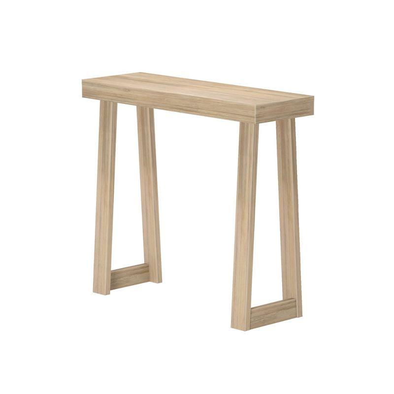 Plank+Beam 36” Solid Wood Console Table, Classic Farmhouse Style Sofa Table, Narrow Entryway Table for Hallway, Blonde