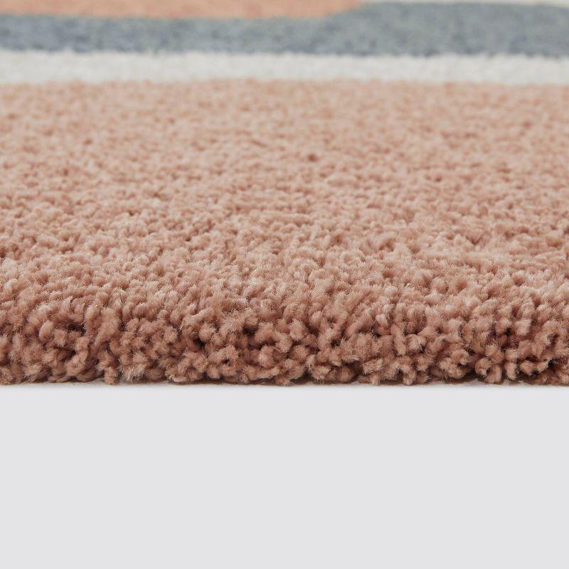 7'10"x10' Chapelle Mid-Century Modern Geometric Rug Pink - Balta Rugs: Fade & Stain-Resistant, High Pile, OEKO-TEX Certified