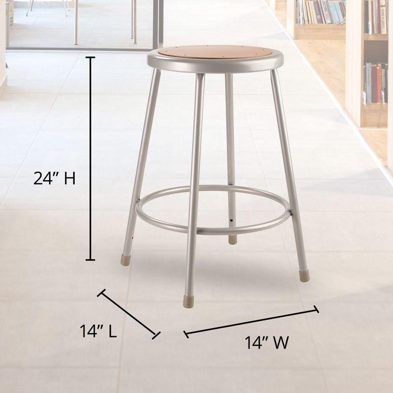 6200 Series Ergonomic Industrial Stool with Footring