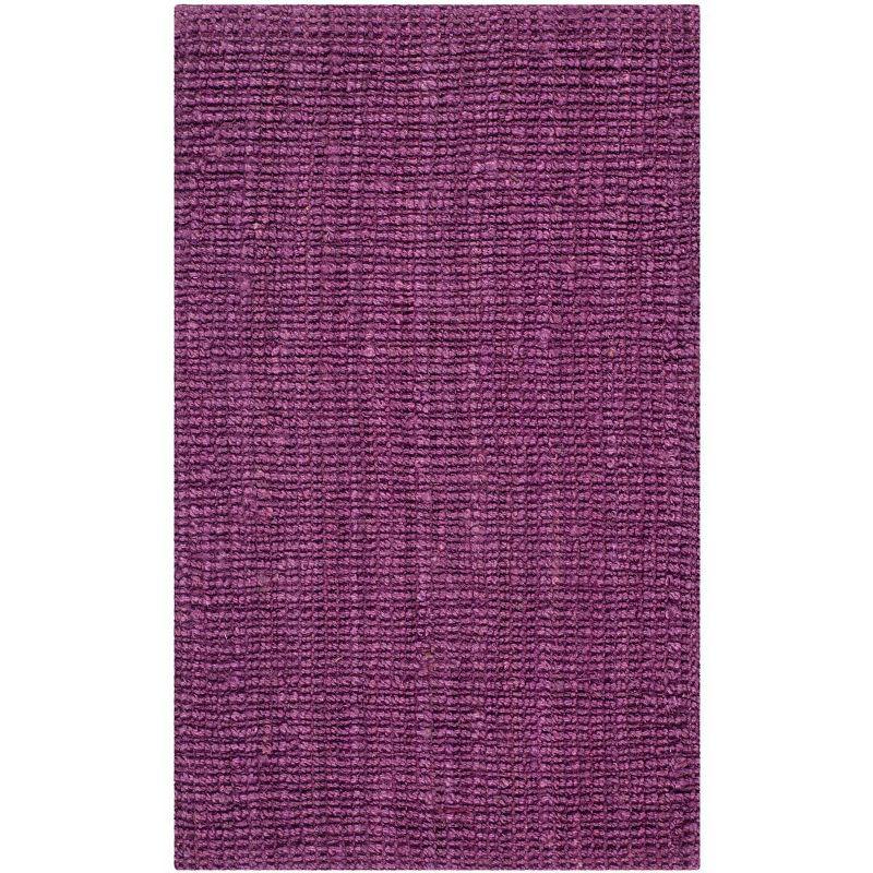 Natural Fiber NF447 Hand Woven Indoor Accent Rug - Purple - 2'6"x4' - Safavieh.