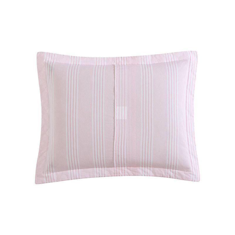 Laura Ashley Bedford Pink Cotton Reversible Quilt Set