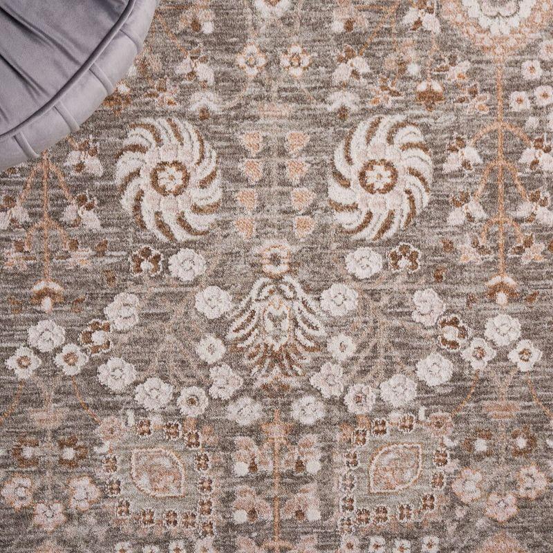 Willow Sage and Beige 4' x 6' Synthetic Oriental Area Rug