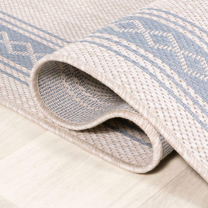 Lucia Classic Diamond Border Indoor/Outdoor Area Rug - JONATHAN Y