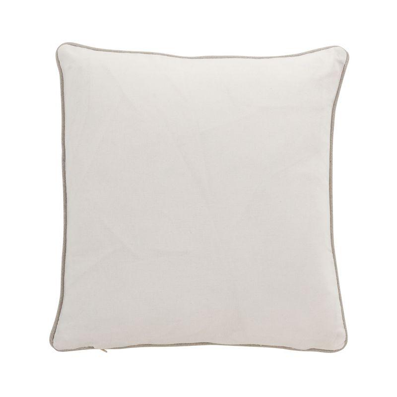 Saro Lifestyle Poly-Filled Embroidered Throw Pillow With Flower Design