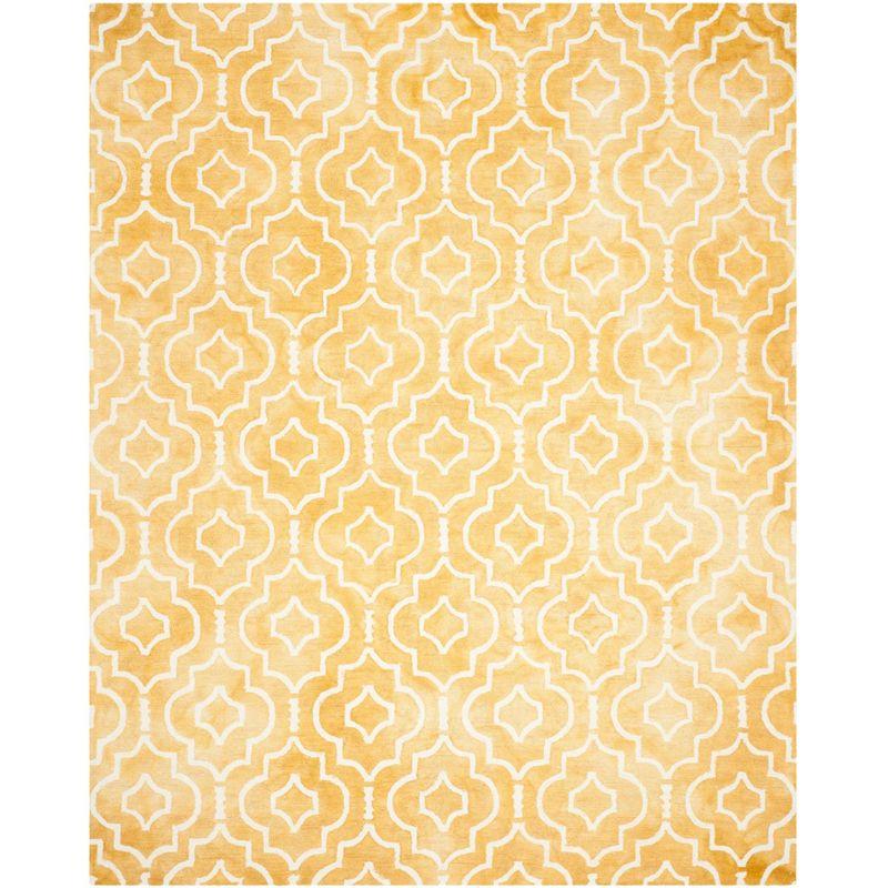 Dip Dye DDY538 Hand Tufted Indoor Area Rug - Gold/Ivory - 8'x10' - Safavieh