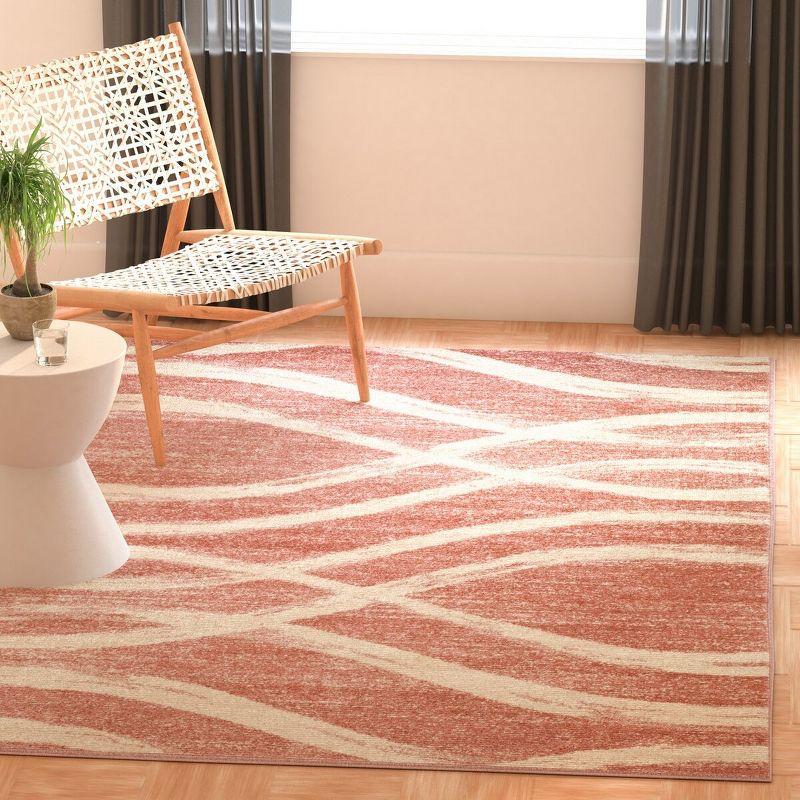 Adirondack ADR125 Machine Made Indoor Area Rug - Rose/Cream - 8'x10' - Safavieh