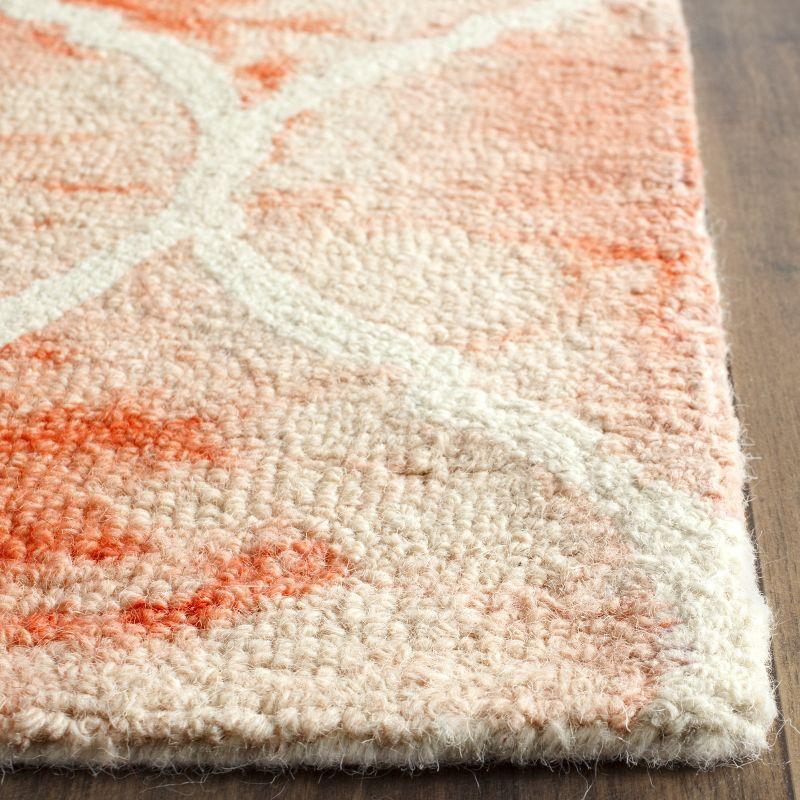 Dip Dye DDY685 Hand Tufted Indoor Accent Rug - Orange/Ivory - 2'x3' - Safavieh