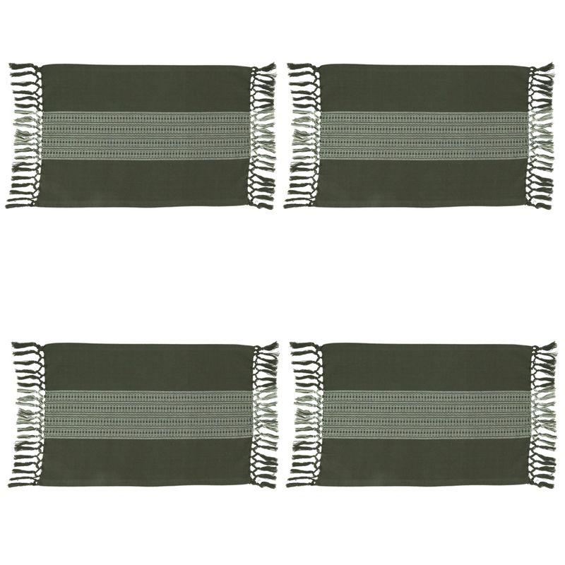 100% Cotton Striped Rectangle Placemat