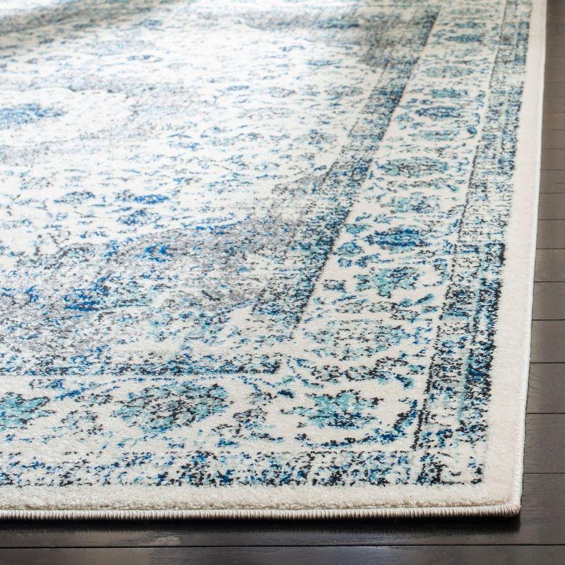 Evoke EVK220 Power Loomed Runner Rug - Ivory/Grey - 2'2"x21' - Safavieh.