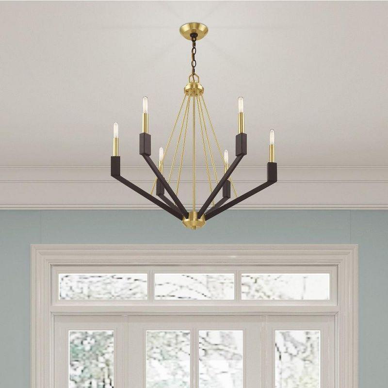 Livex Lighting Beckett 6 - Light Chandelier in  Brushed Nickel