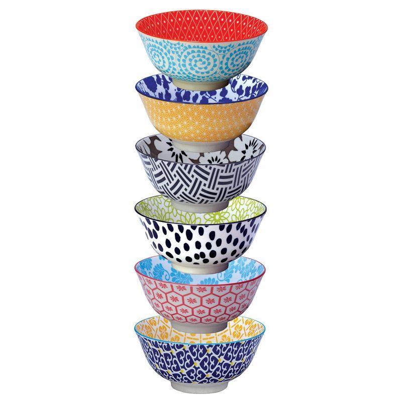 Certified International Chelsea Set of 6 Bowls, 6.25"