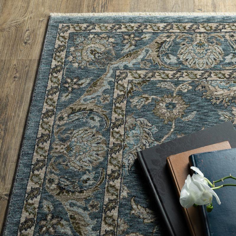 Oriental Weavers Aberdeen 070H1 Blue/ Beige Indoor Area Rug - 5'3" x 7'6"