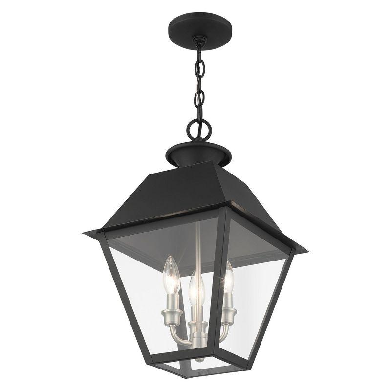 Livex Lighting Mansfield 3 - Light Pendant in  Black