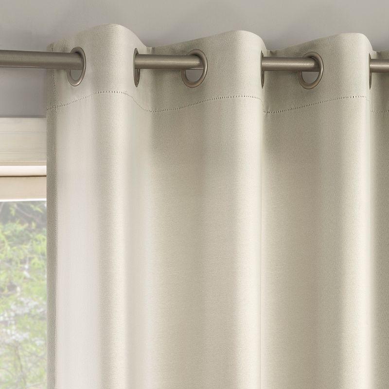 2pc No. 918 Room Darkening Brandon Magnetic Closure Grommet Curtain Panel Pair