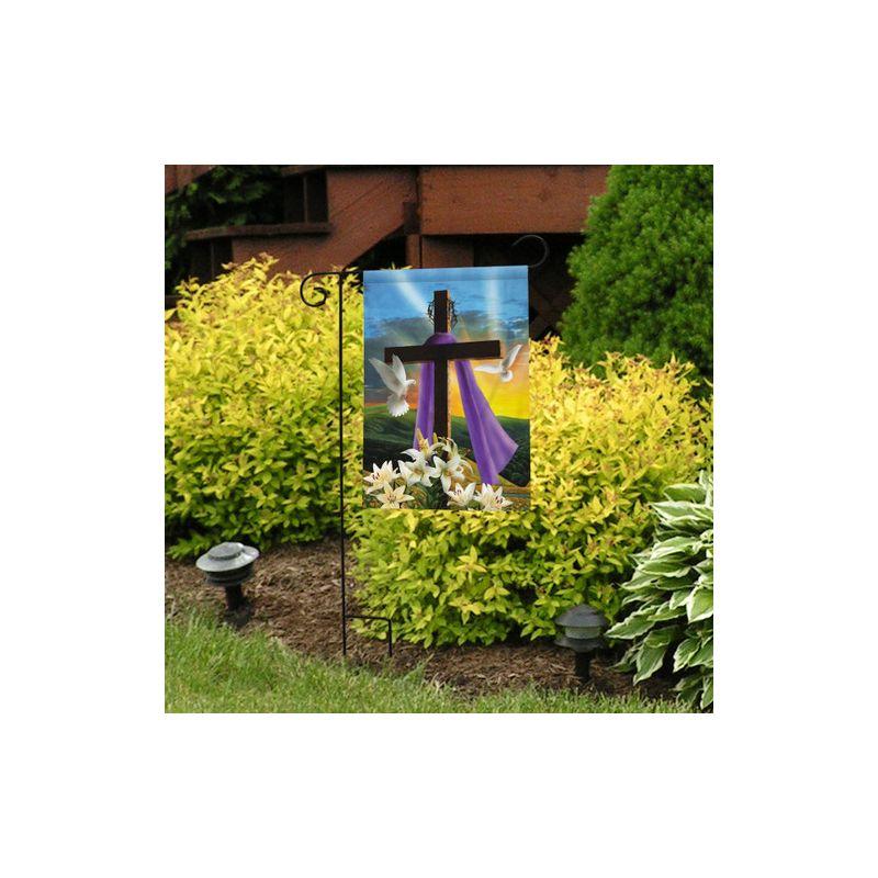 Briarwood Lane Easter Sunrise Religious Garden Flag Cross Doves L