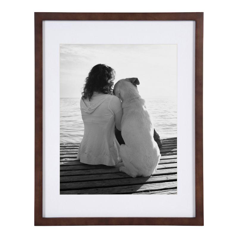 DesignOvation Gallery 14x18 matted to 11x14 Wood Picture Frame, Set of 2