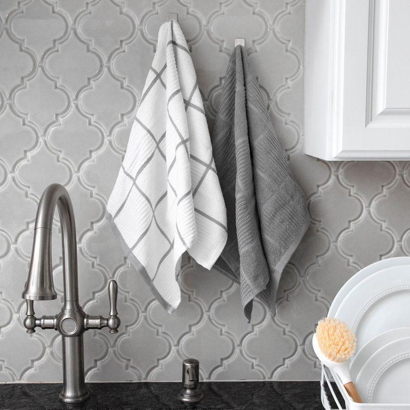 T-fal Solid and Check Dish Cloth