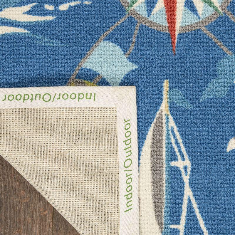 Waverly Navy Outdoor Area Rug
