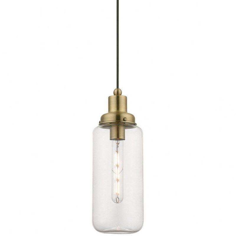 Livex Lighting Oakhurst 1 - Light Pendant in  Antique Brass