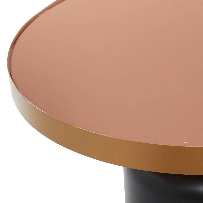 Round Metal Coffee Table Gold - Olivia & May