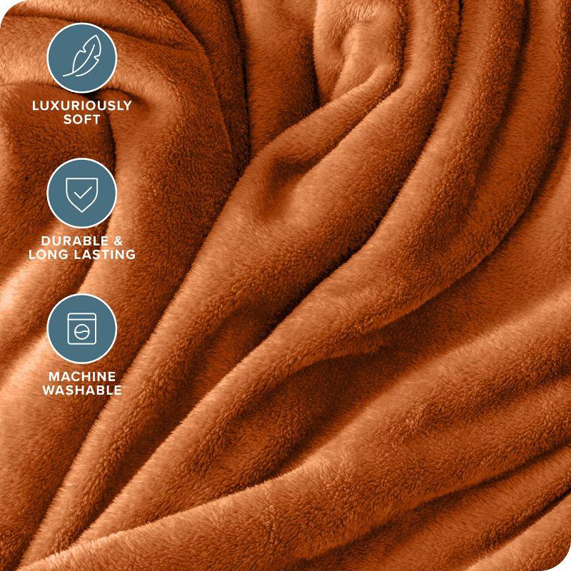 Bare Home Microplush Fleece Blanket - Fuzzy, Warm, Bed/Throw Blanket