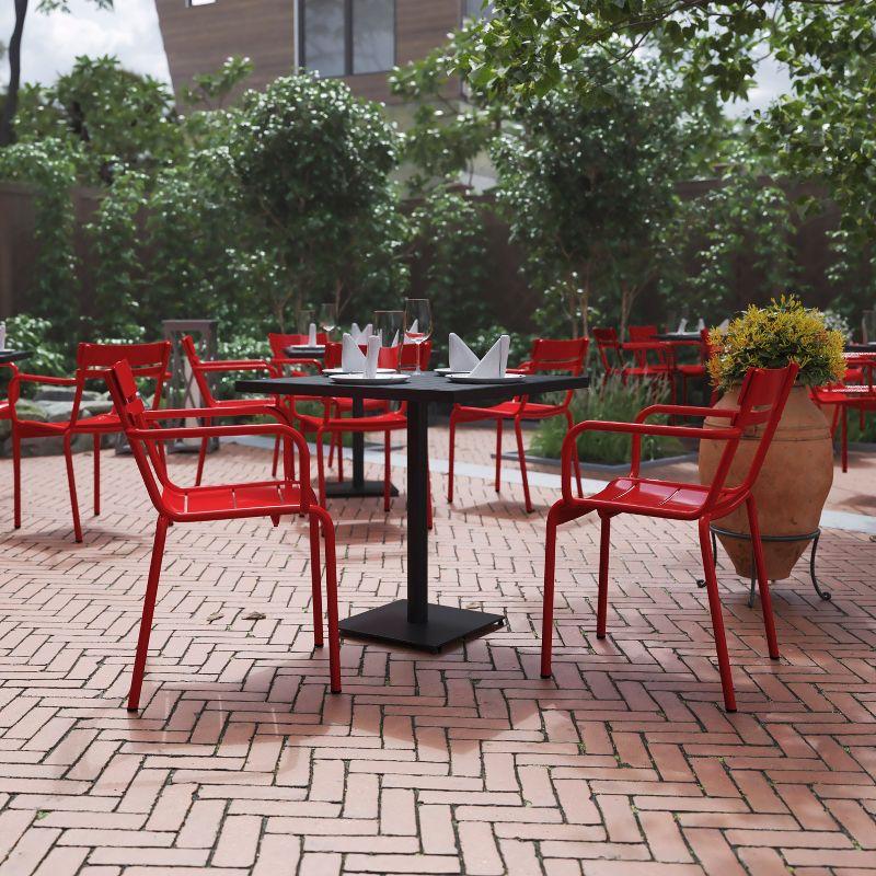 Nash Red Steel Indoor-Outdoor Stackable Dining Chairs, Set of 2