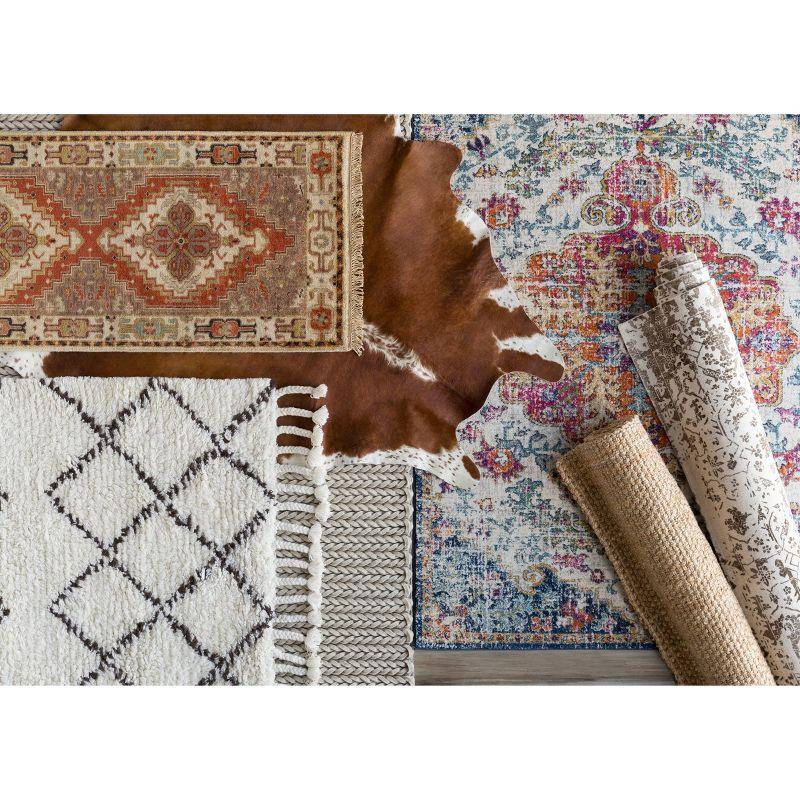 Livabliss 3'x5' Abby Traditional Rugs Aqua: Medium Pile, Stain & Fade-Resistant, Polypropylene, Indoor Use
