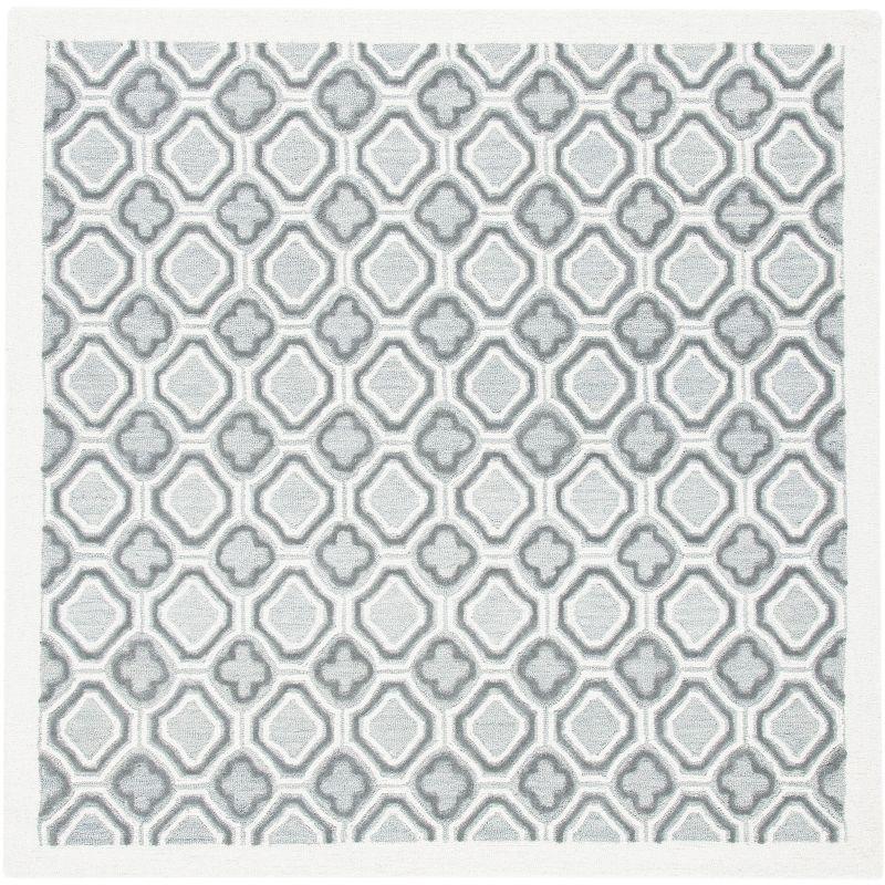 Metro MET701 Hand Tufted Area Rug - Ivory/Grey - 6'x6' - Safavieh.