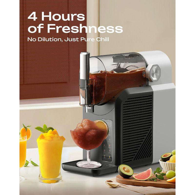 Greenever Slushie Machine for Home 15-60 Minutes with 7 Preset Programs & 4 Hours Freshness for Home Frozen Drink Milkshakes Margaritas Frappes