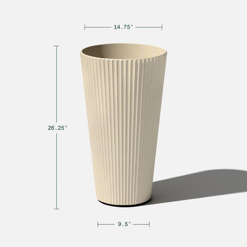 26" Tall Plastic-Stone Planter