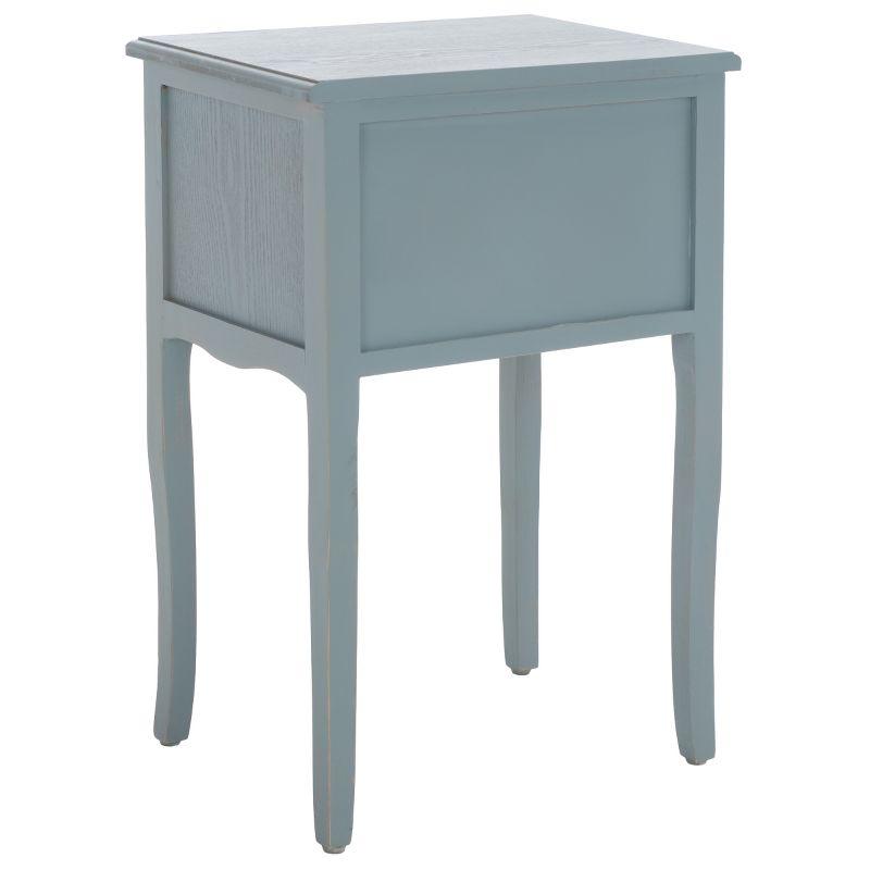 Lori Night Table Barn - AMH6576G - Blue - Safavieh Couture