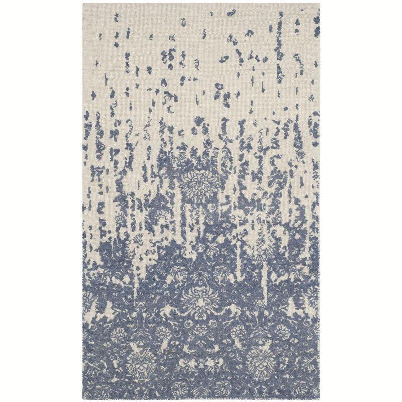 Restoration Vintage RVT104 Hand Tufted Indoor Accent Rug - Ivory/Blue - 3'x5' - Safavieh.