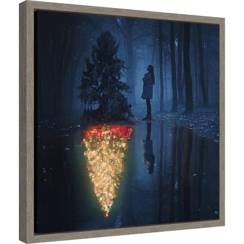 Amanti Art The Hope of Christmas (Tree) by Terry F Canvas Wall Art Print Framed 16-in. x 16-in.