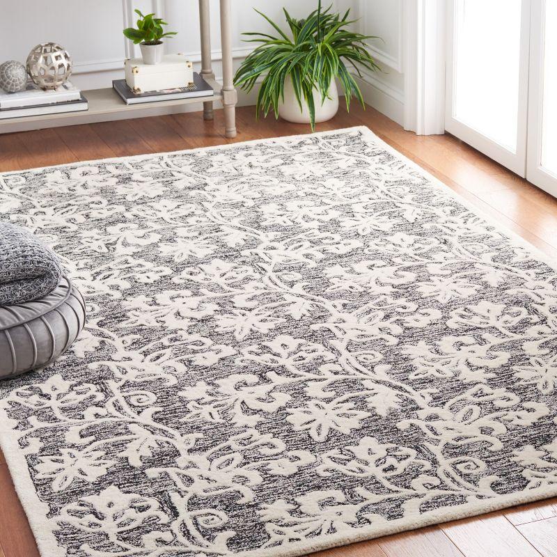 Msr Metro Hand Tufted Wool Floral Rug