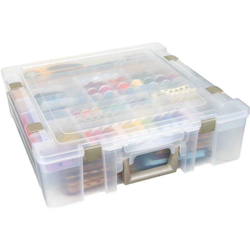 ArtBin Super Satchel Deluxe-17.25"X16.75"X5" Translucent