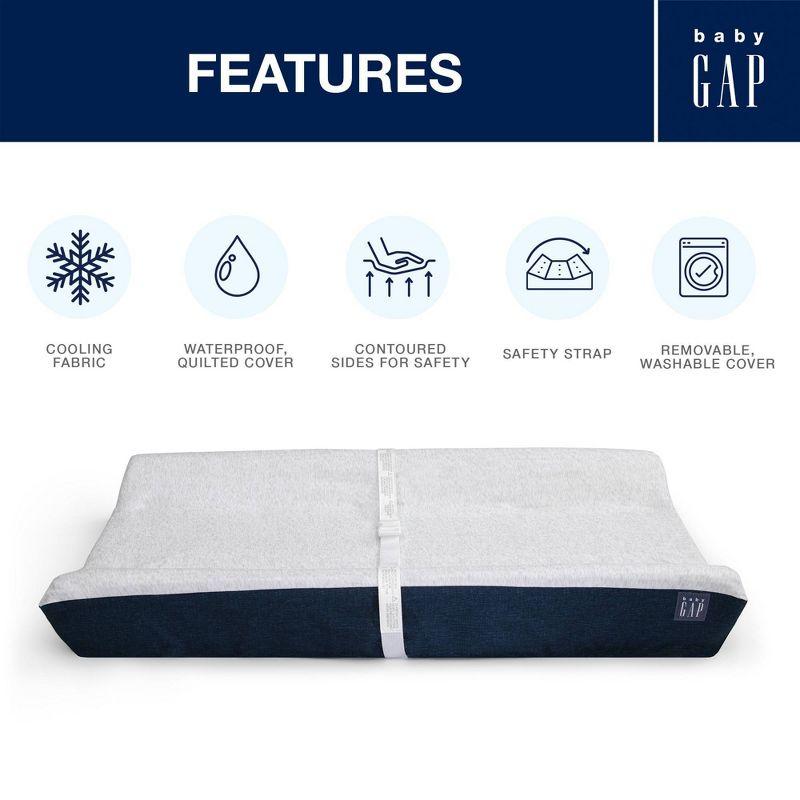babyGap by Delta Children Contoured Changing Pad - Navy