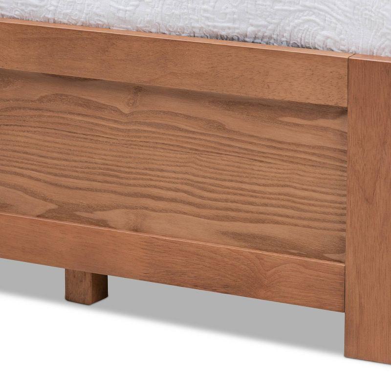 Wren 3 Drawer Storage Bed Frame Walnut - Baxton Studio