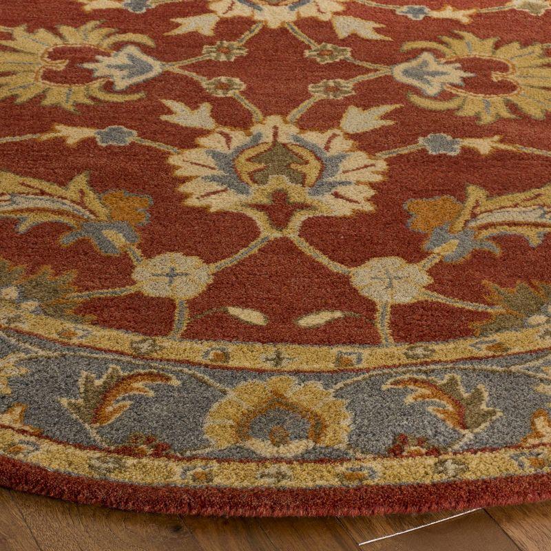 Heritage HG403 Handmade Area Rug - 5'x8' - Red/Blue - Safavieh