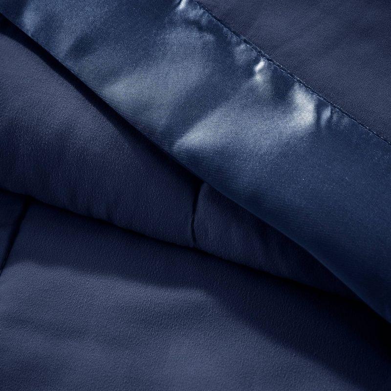 Lightweight Down Alternative Blanket with Satin Trim