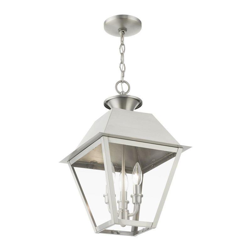 Livex Lighting Wentworth 3 - Light Pendant in  Brushed Nickel