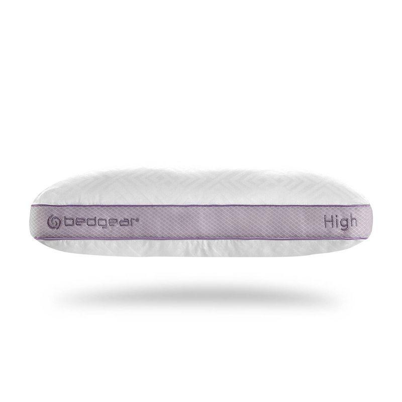 Bedgear Medium High Bed Pillow For Back and Stomach Sleepers Breathable Hypoallergenic Cover: 300 Thread Count, Cotton & Memory Foam