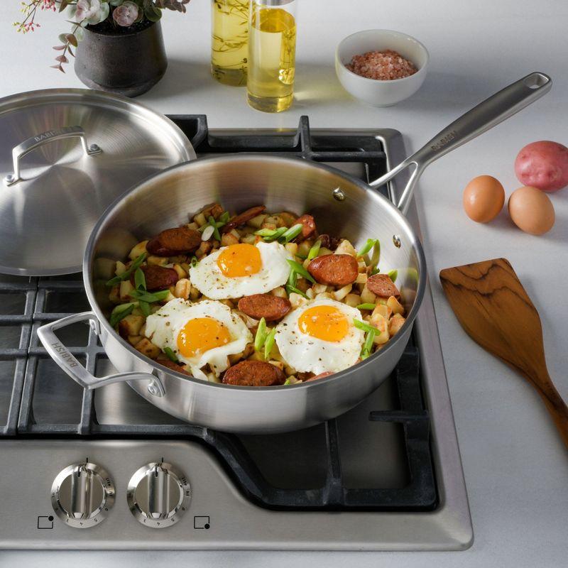 Babish 5 Quart Non-Stick Stainless Steel (18/8) Saute Pan with Lid | Wayfair