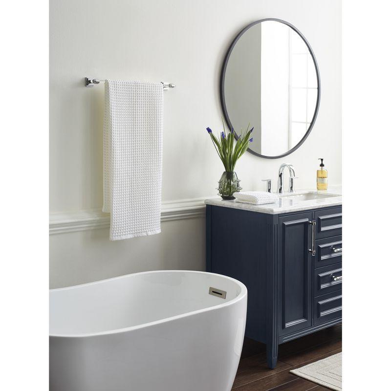 Amerock Glacio Clear/Chrome 18 inch (457mm) Towel Bar