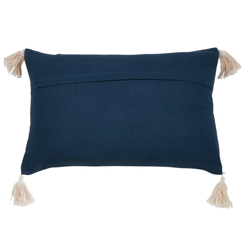 Saro Trois Lignes Collection Boho Tassel Design Pillow, Cover Only & Reviews | Wayfair