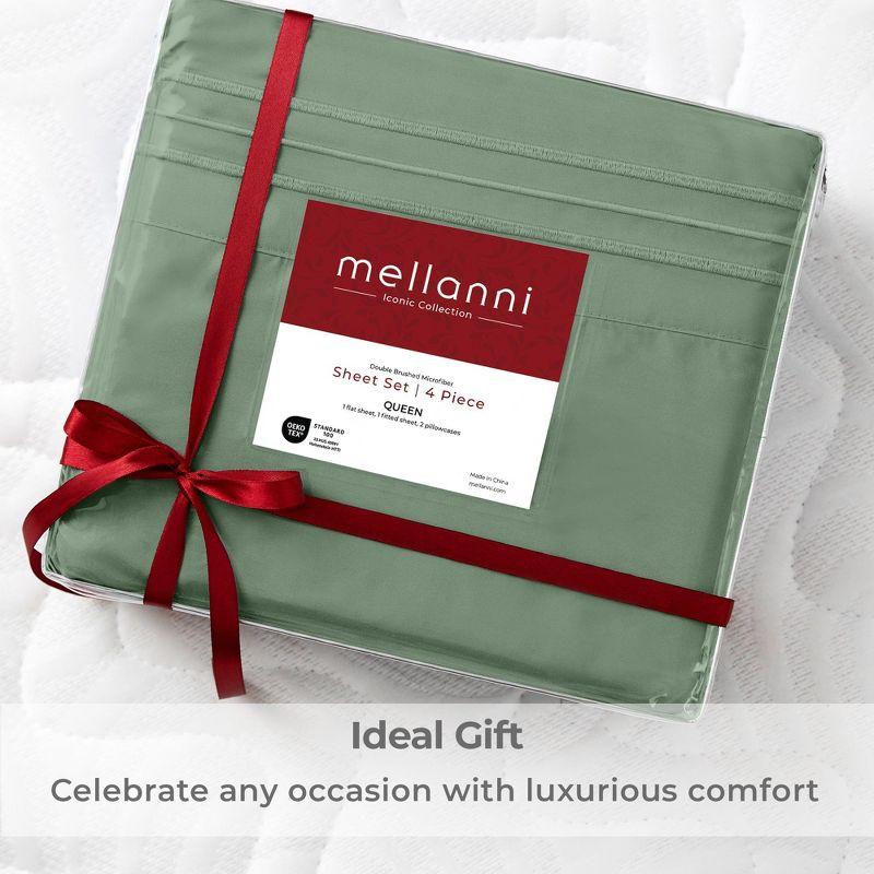 4 Piece Microfiber Sheet Set - Mellanni