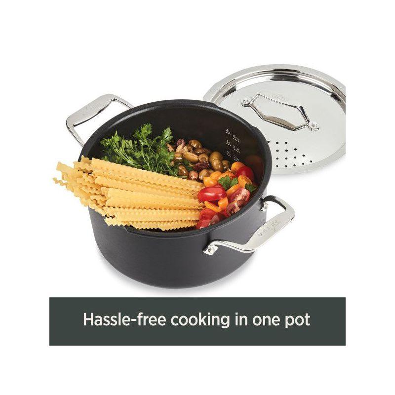 All Clad 6-Qt. Stainless Steel Non-Stick Multipot with Strainer Lid