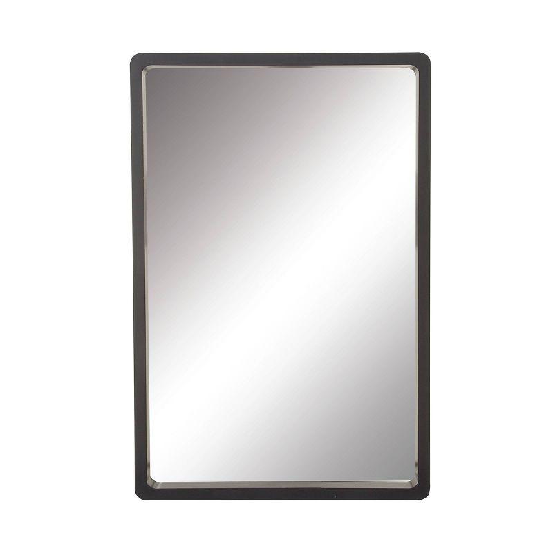 36" x 36" Contemporary Wood Rectangle Wall Mirror Black - Olivia & May: Medium-Sized, MDF Frame, No Assembly Required