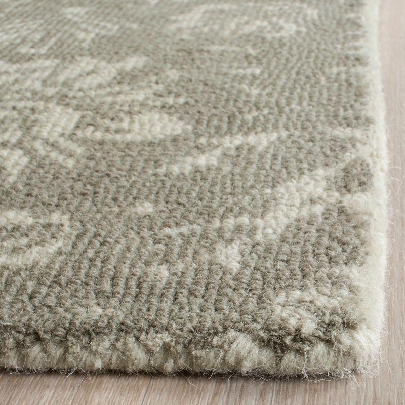 Restoration Vintage RVT104 Hand Tufted Indoor Area Rug - 6'x6' - Light Sage/Grey - Safavieh