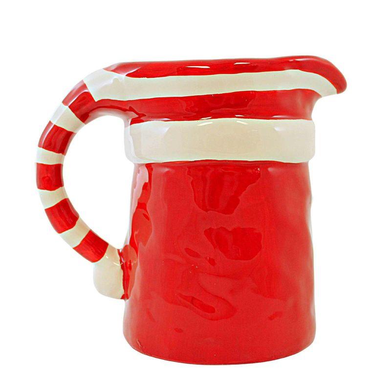 Transpac 7.5 Inch Sweet Santa Pitcher Christmas Party Claus Beverage Pitchers