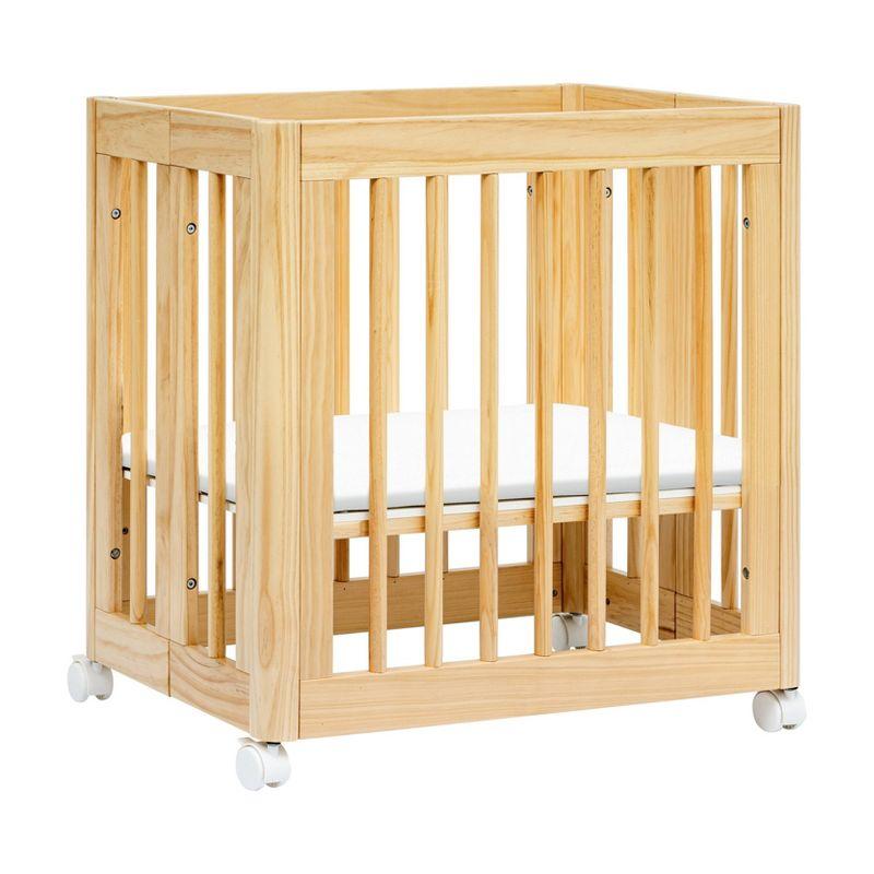 Babyletto Yuzu Natural Wood 8-in-1 Convertible Baby Crib with All Stages Conversion Kit